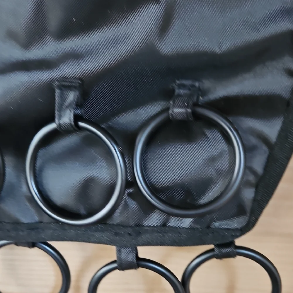 VINTAGE RARE NEW NEVER USED BLACK UMBRA BOHO DRESS SCARF ORGANIZER 16 RINGS